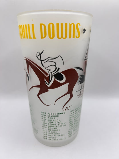 1956 Kentucky Derby Glass: 1 Stars, 2 Tails