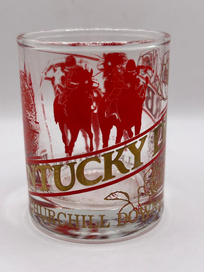 1987 Red Kentucky Derby Jigger Shot Glass
