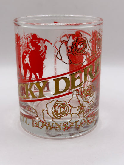 1987 Red Kentucky Derby Jigger Shot Glass