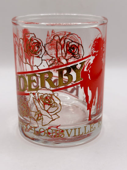 1987 Red Kentucky Derby Jigger Shot Glass