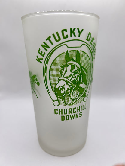 1948 Kentucky Derby Glass - Frosted Bottom
