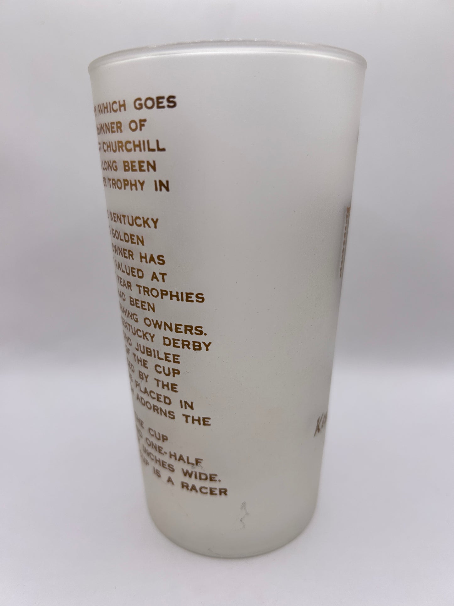 1952 Kentucky Derby Glass