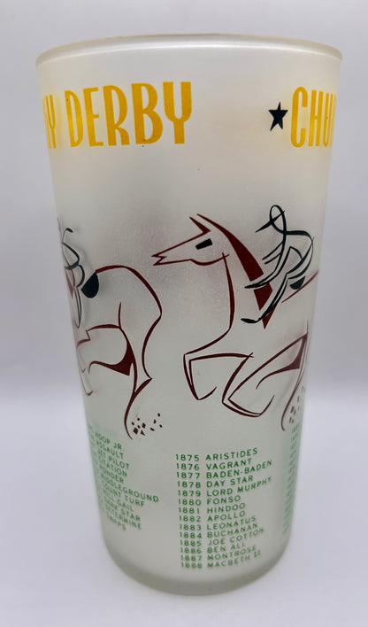 1956 Kentucky Derby Glass: 2 Stars, 2 Tails