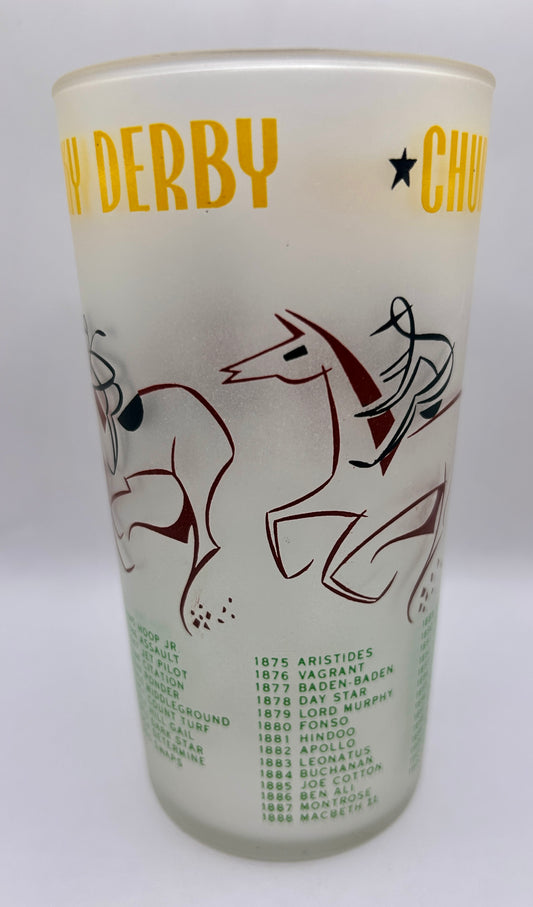 1956 Kentucky Derby Glass: 2 Stars, 2 Tails