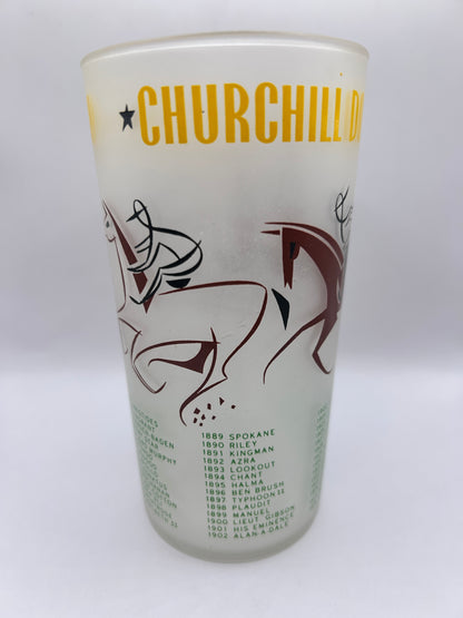 1956 Kentucky Derby Glass: 2 Stars, 2 Tails