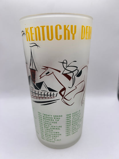 1956 Kentucky Derby Glass: 2 Stars, 2 Tails