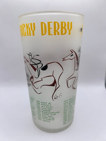 1956 Kentucky Derby Glass: 2 Stars, 2 Tails