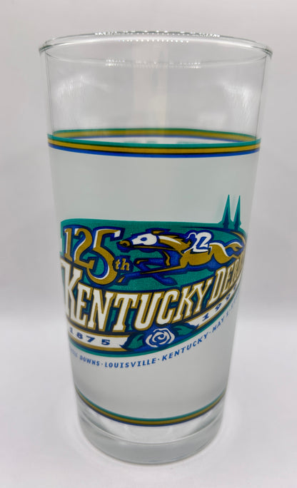 1999 Kentucky Derby Glass - White Rose