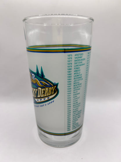 1999 Kentucky Derby Glass - White Rose