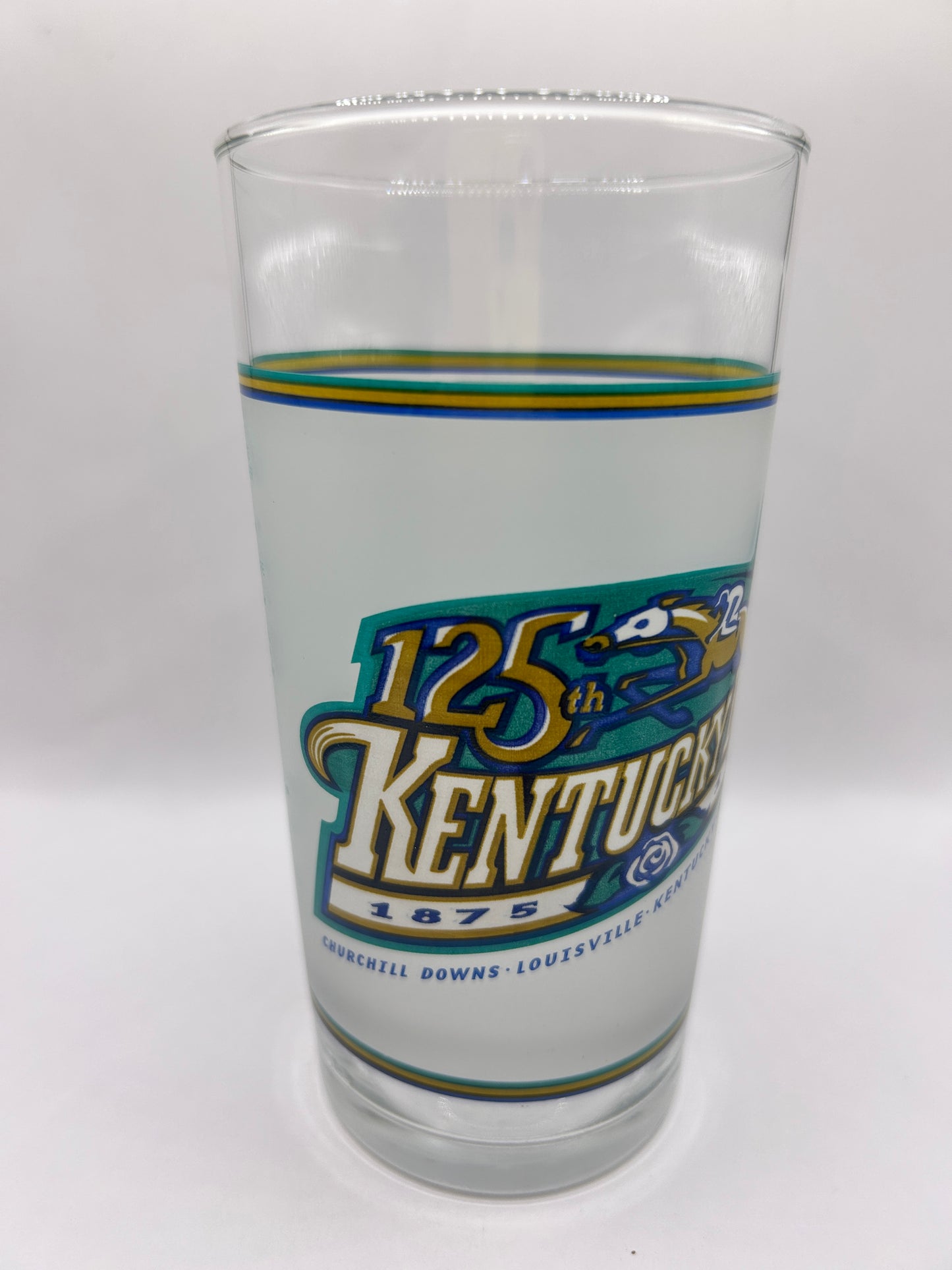 1999 Kentucky Derby Glass - White Rose