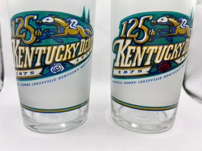 1999 Kentucky Derby Glass - White Rose