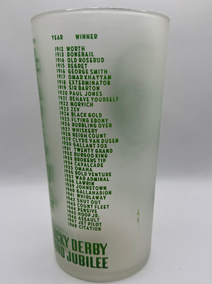 1949 Kentucky Derby Glass