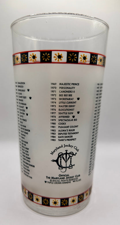 2016 Preakness Stakes Glass