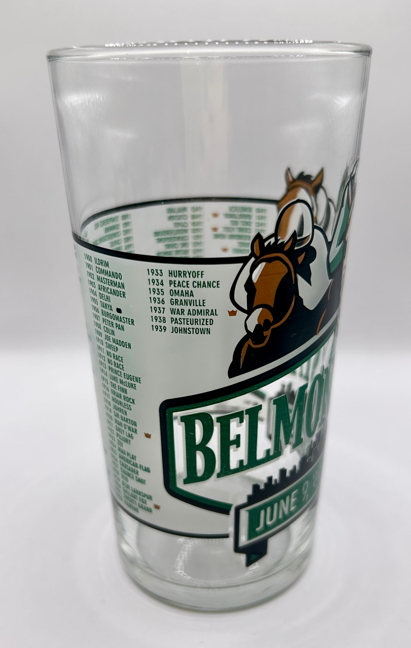 2012 Belmont Stakes Glass