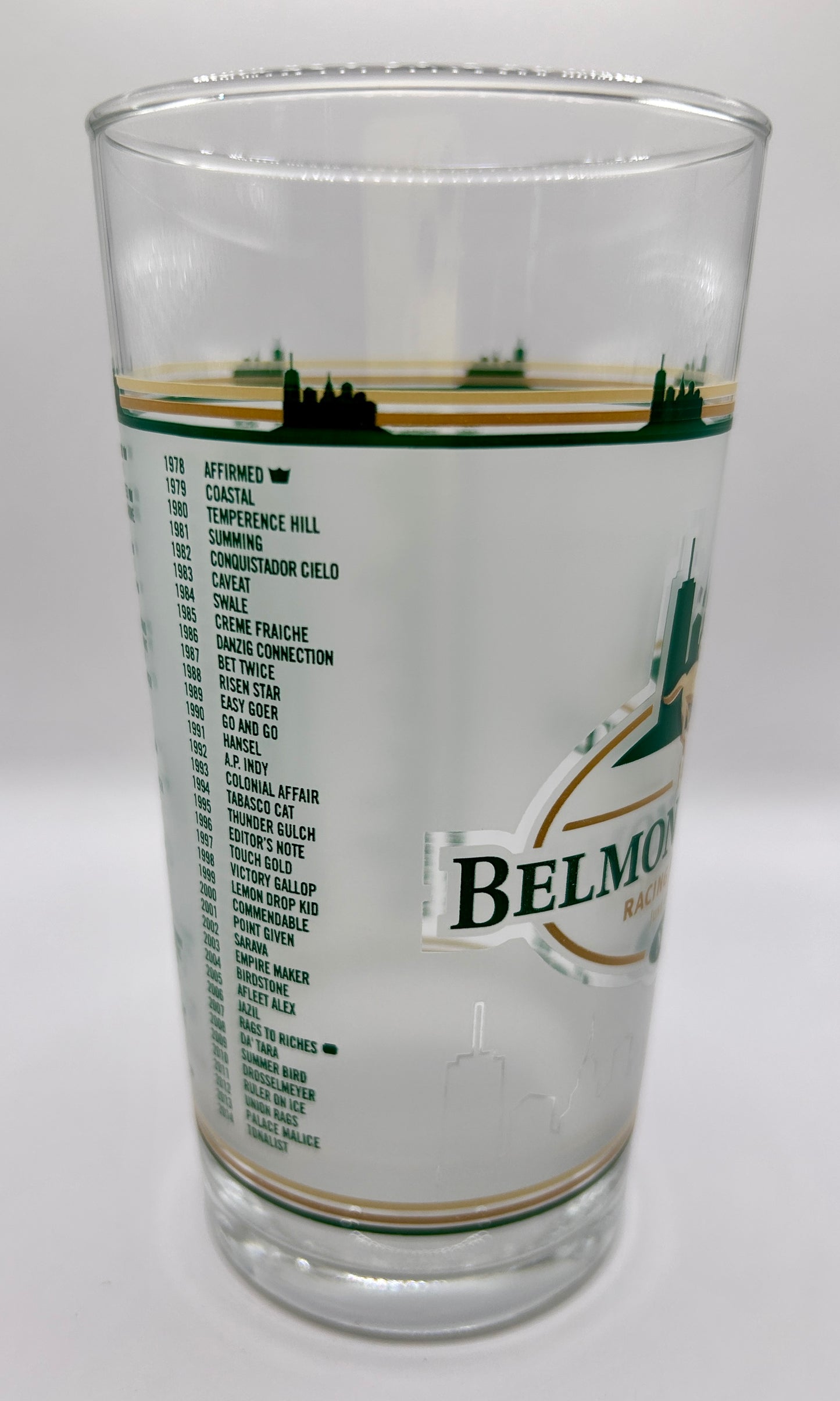 2015 Belmont Stakes Glass