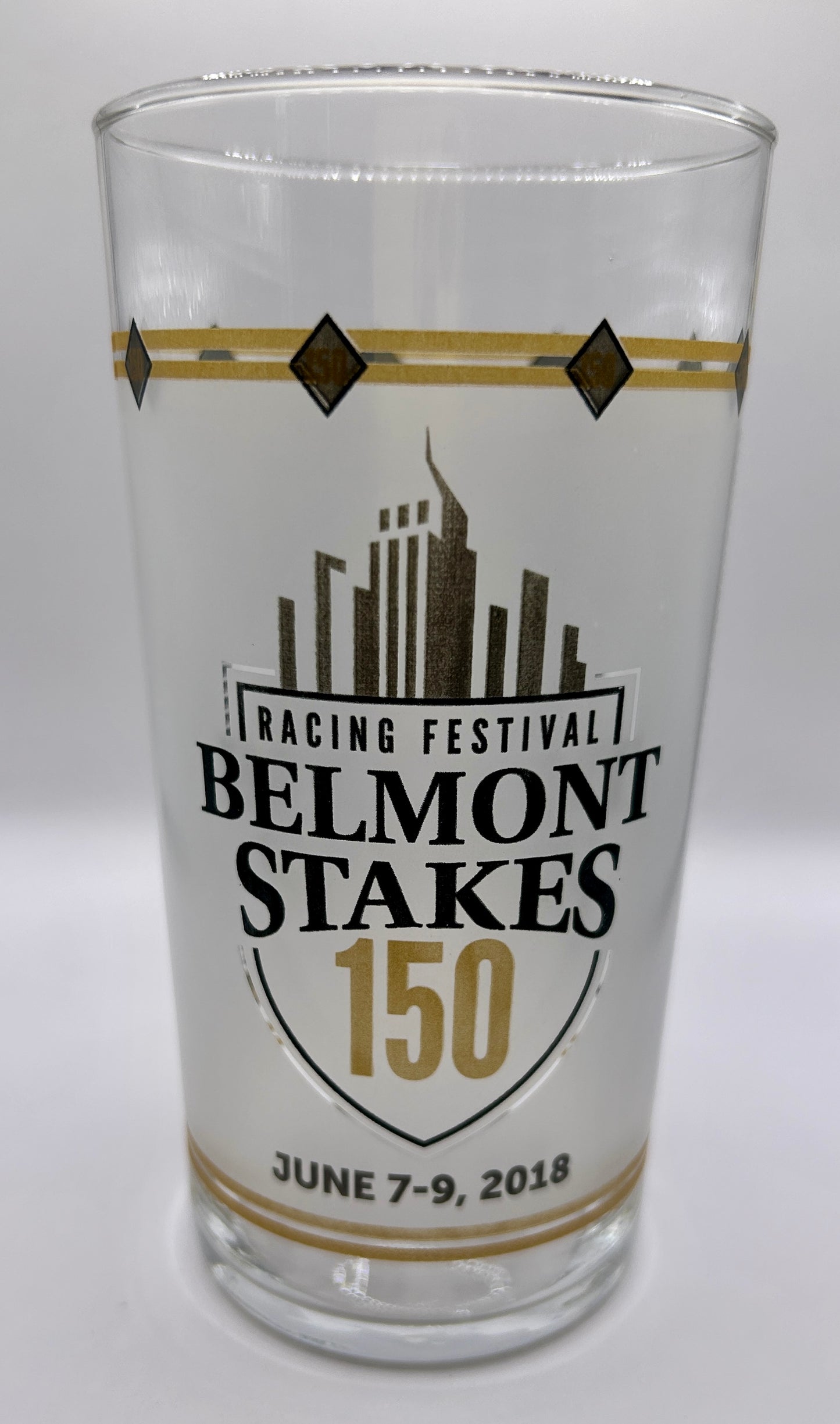 2018 Belmont Stakes Glass