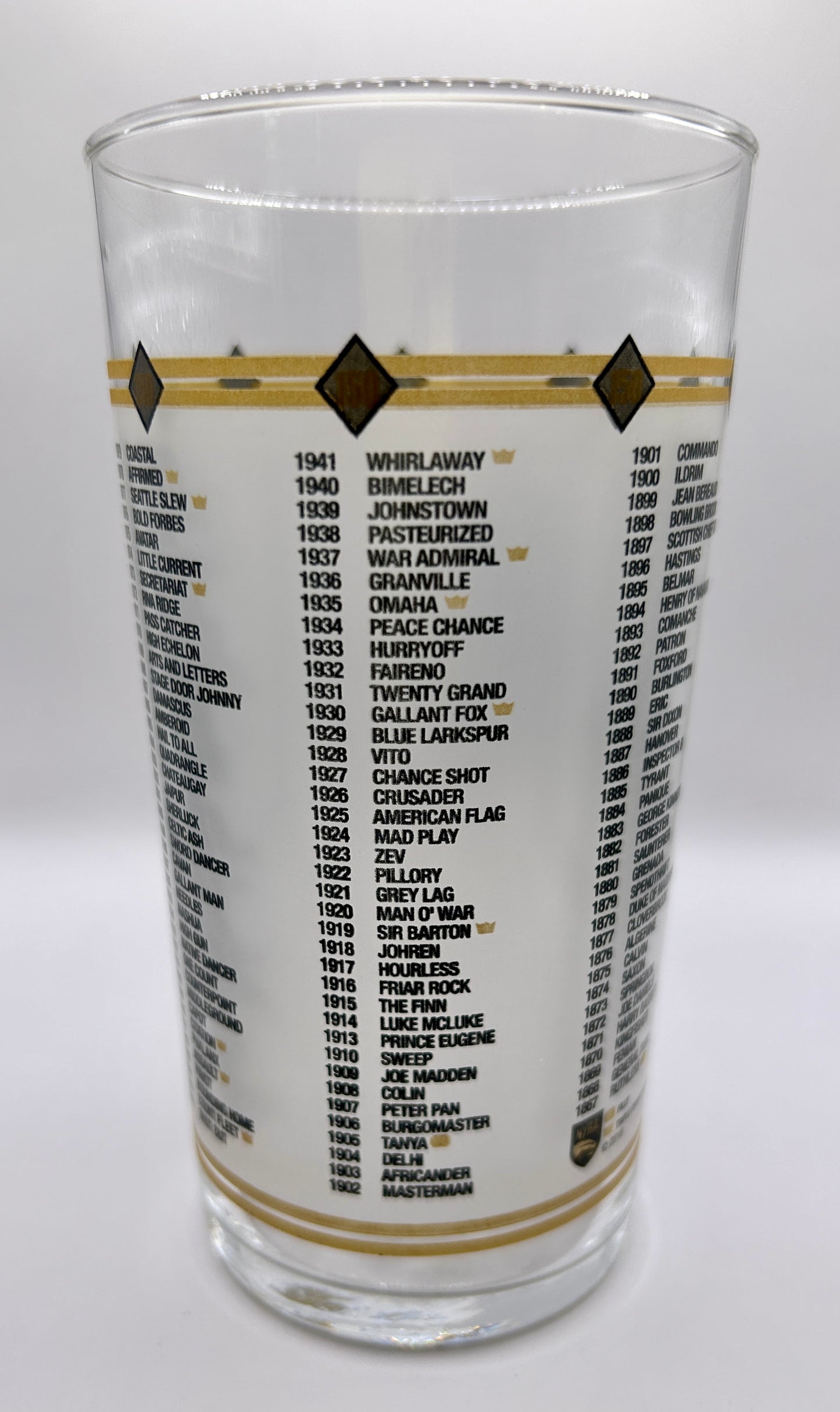 2018 Belmont Stakes Glass