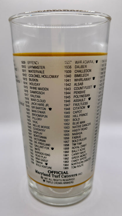 1998 Preakness Stakes Glass