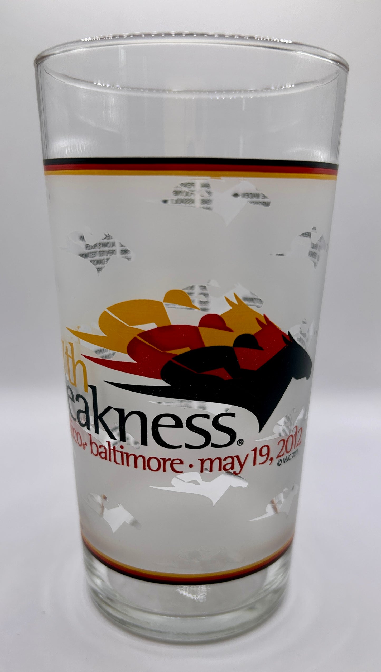 2012 Preakness Stakes Glass