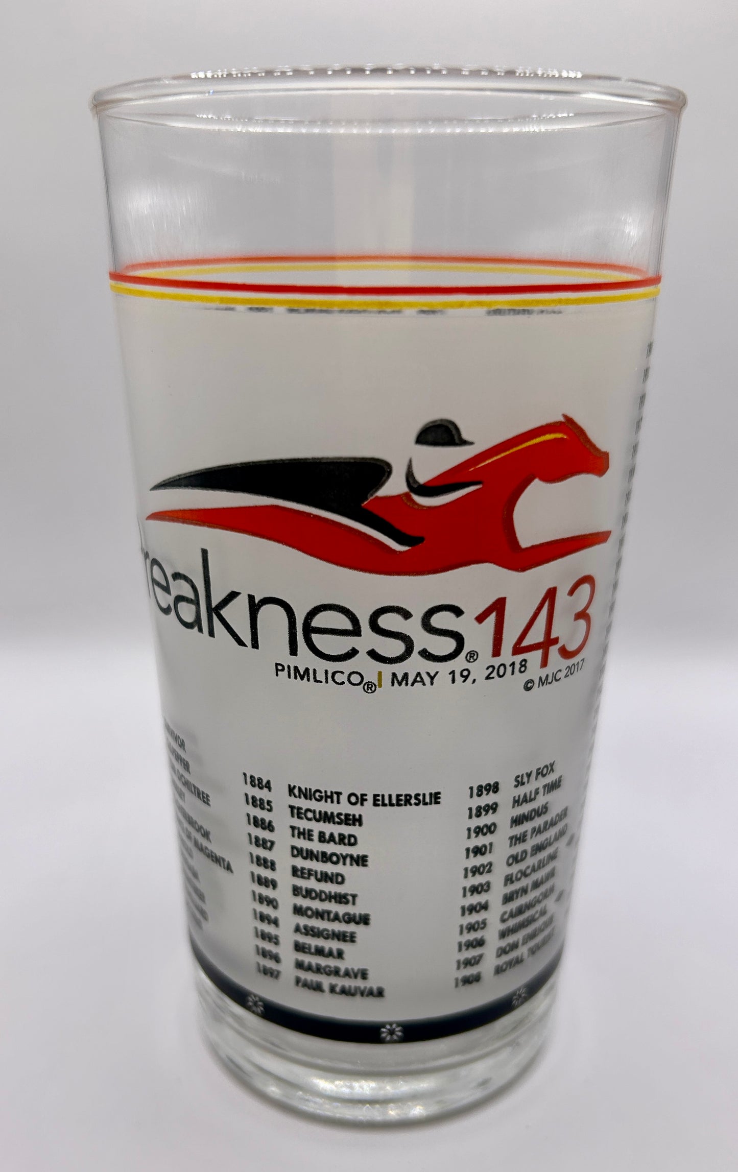 2018 Preakness Stakes Glass