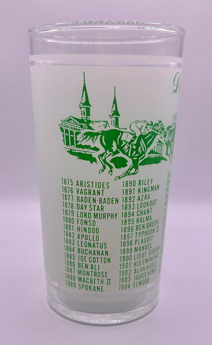 1965 Unofficial Kentucky Derby BAR Glass