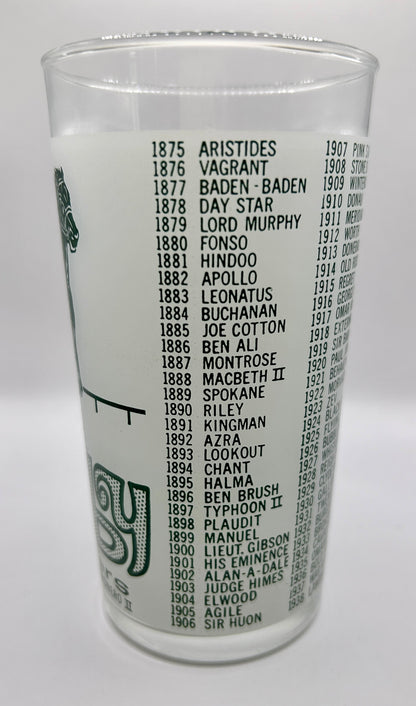 1972 Unofficial Kentucky Derby BAR Glass