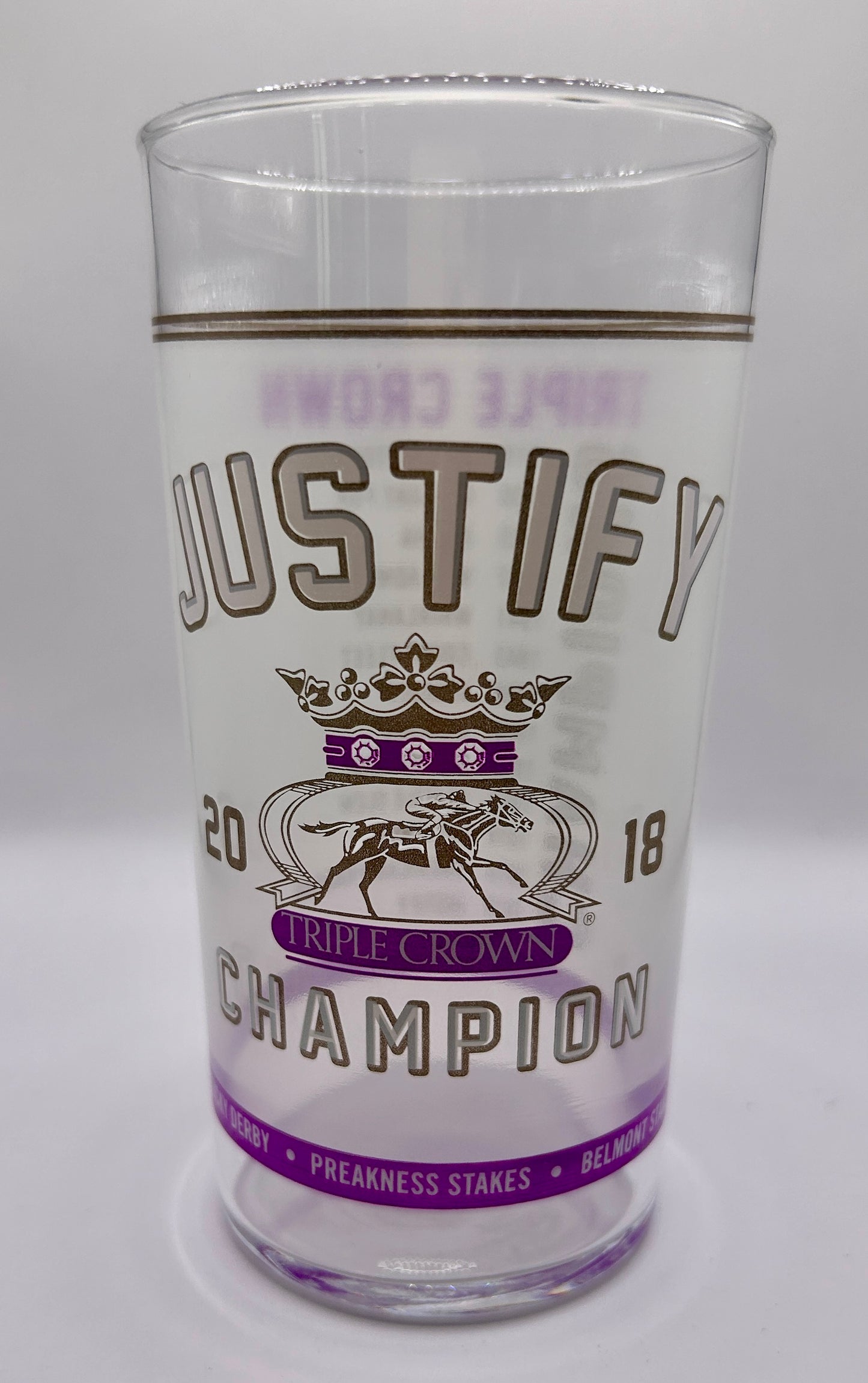 2018 Unofficial Triple Crown Winner BAR Glass