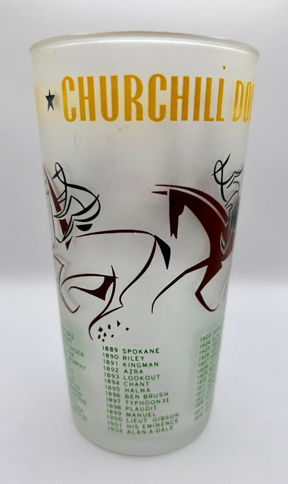 1956 Kentucky Derby Glass: 2 Stars, 3 Tails