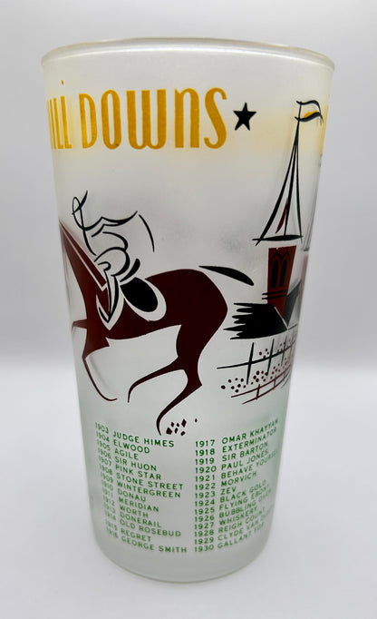 1956 Kentucky Derby Glass: 2 Stars, 3 Tails