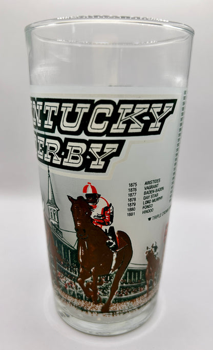 1980 Kentucky Derby Glass - Dark Brown