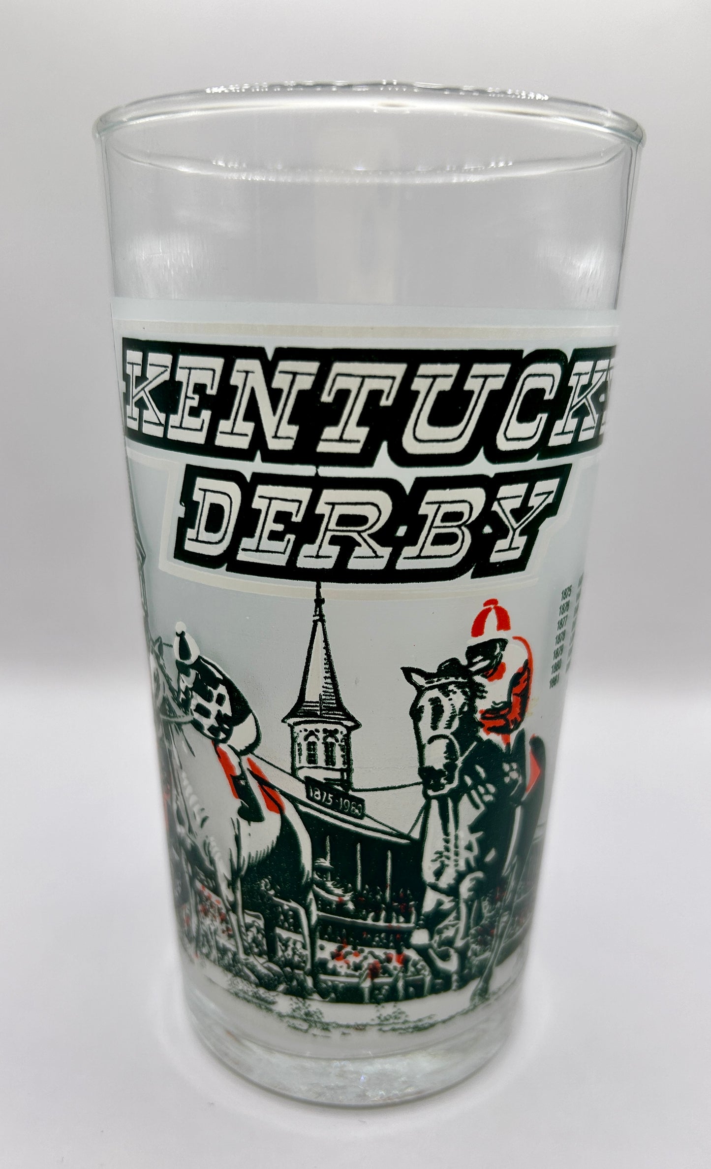 1980 Kentucky Derby Glass - Green Screen