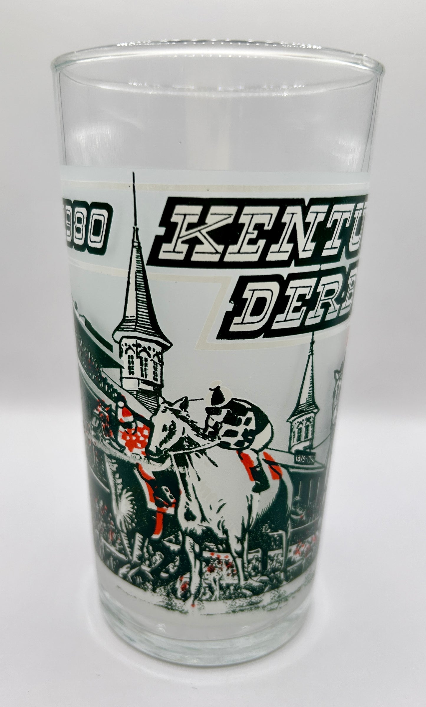 1980 Kentucky Derby Glass - Green Screen