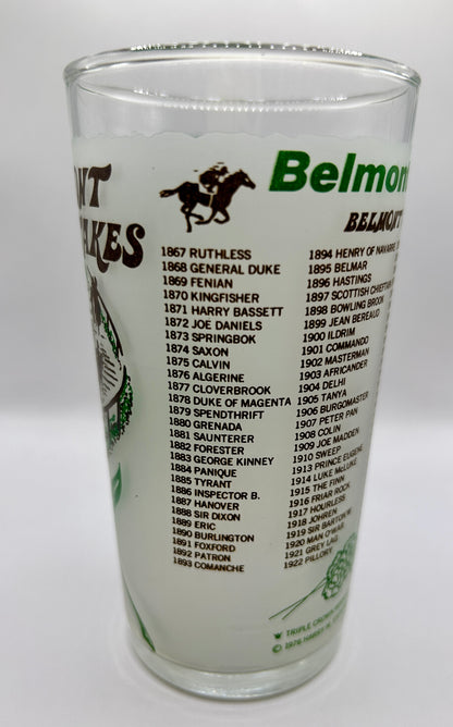 1977 Belmont Stakes Glass