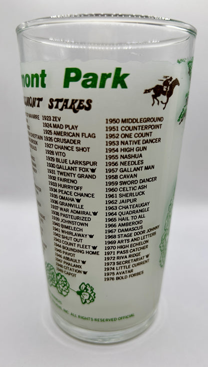 1977 Belmont Stakes Glass