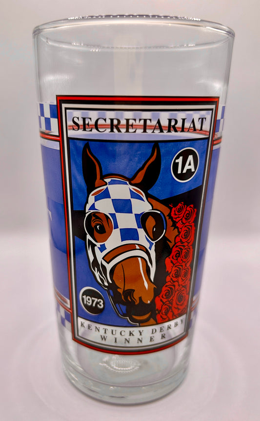 Secretariat Triple Crown Winner BAR Glass