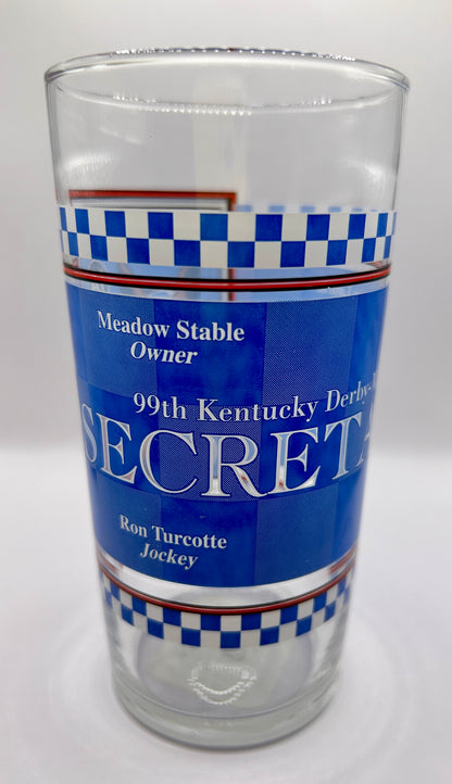 Secretariat Triple Crown Winner BAR Glass