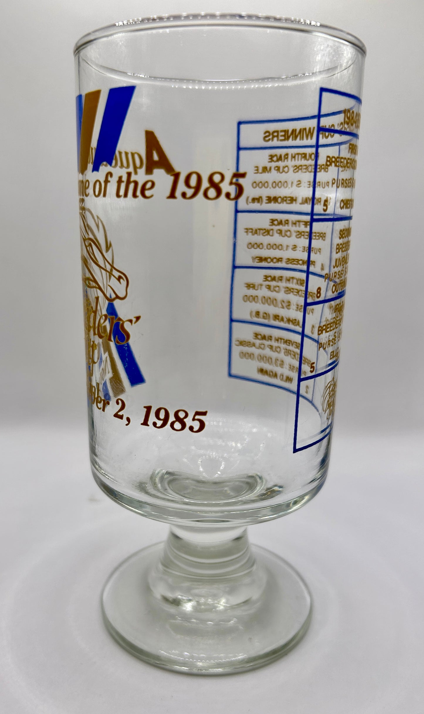 1985 Breeders' Cup Glass