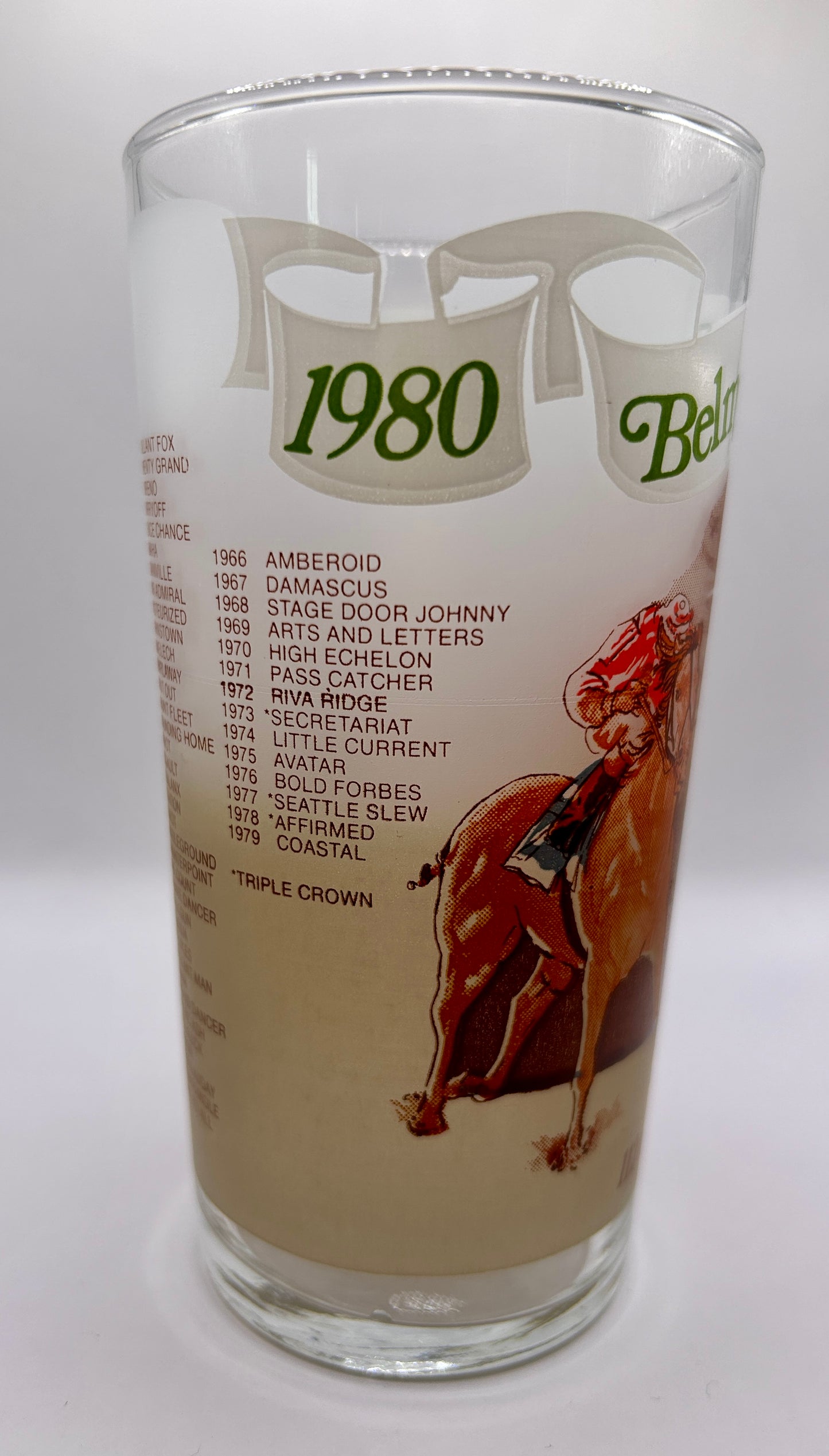 1980 Belmont Stakes Glass