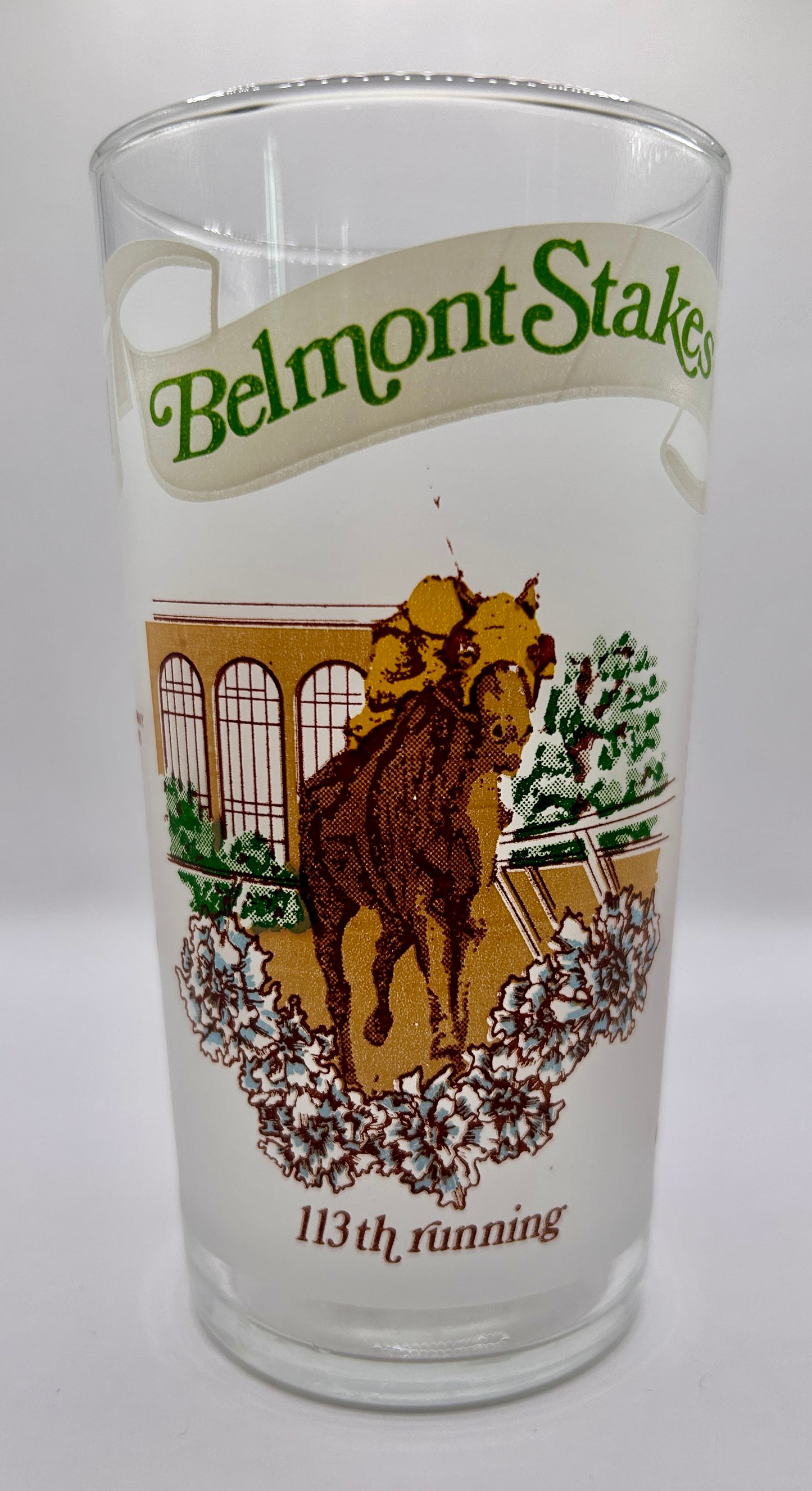 1981 Belmont Stakes Glass