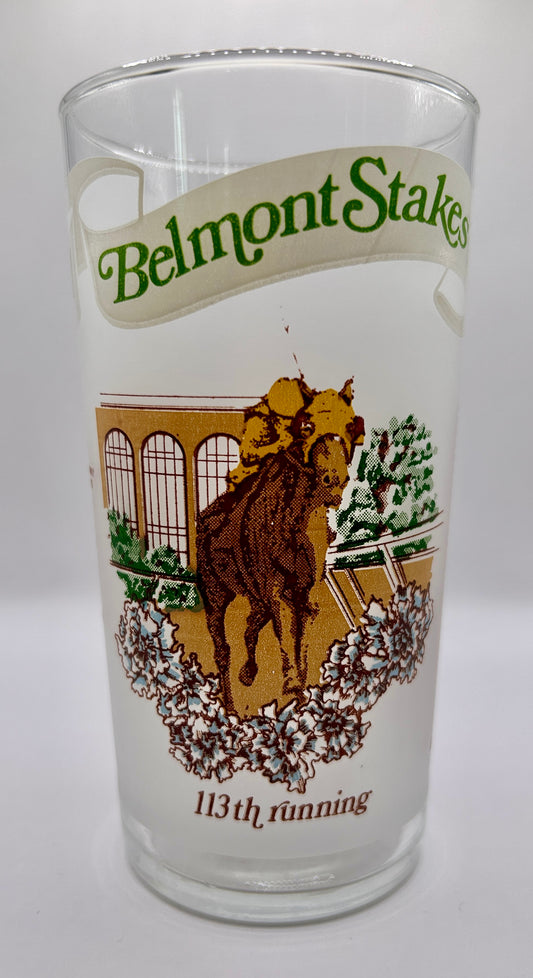 1981 Belmont Stakes Glass