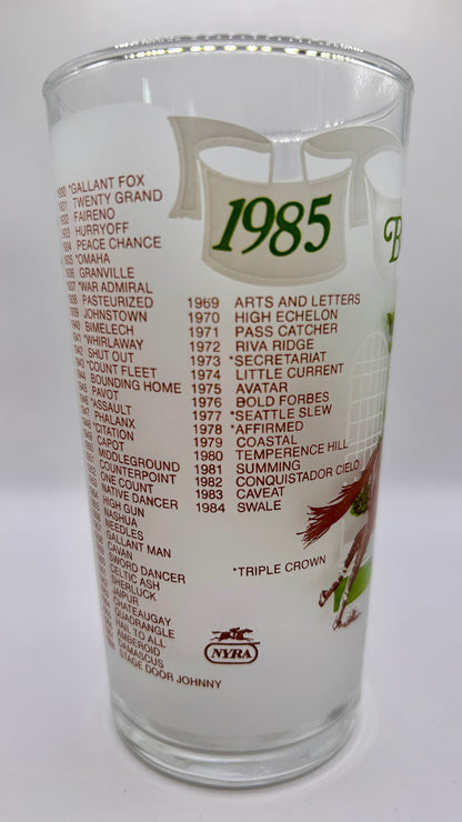 1985 Belmont Stakes Glass