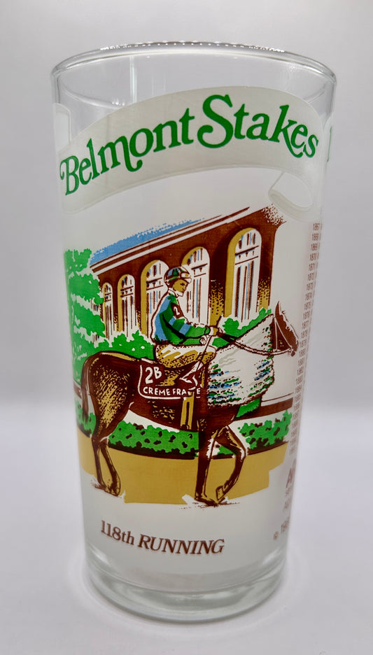 1986 Belmont Stakes Glass