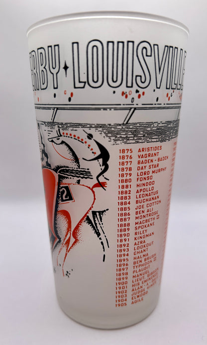 1966 Unofficial Kentucky Derby BAR Glass