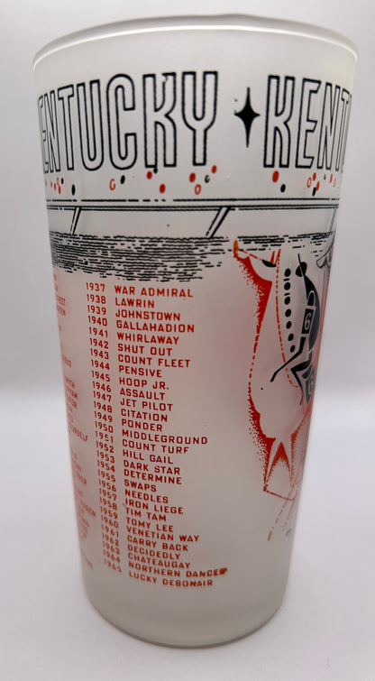 1966 Unofficial Kentucky Derby BAR Glass